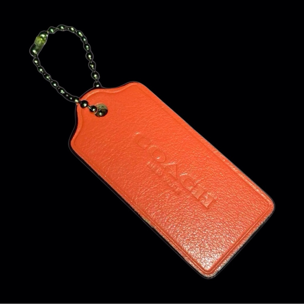 Vintage Orange Coach Bag Charm